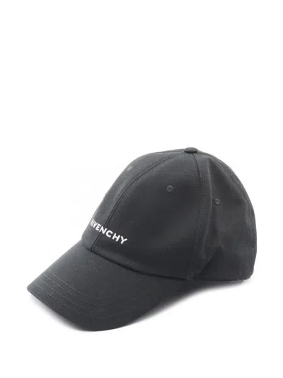 Pre-owned Givenchy 1990s Logo Embroidery Cap In Black