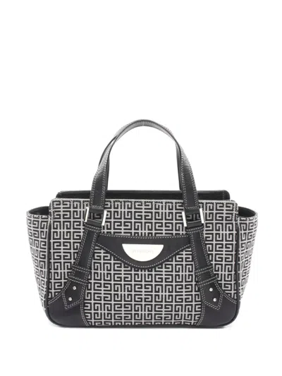 Pre-owned Givenchy 2000s 4g Monogram Handbag In Black