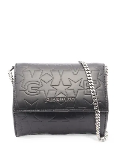 Pre-owned Givenchy 2000s Pandora Box Chain Shoulder Bag In Black