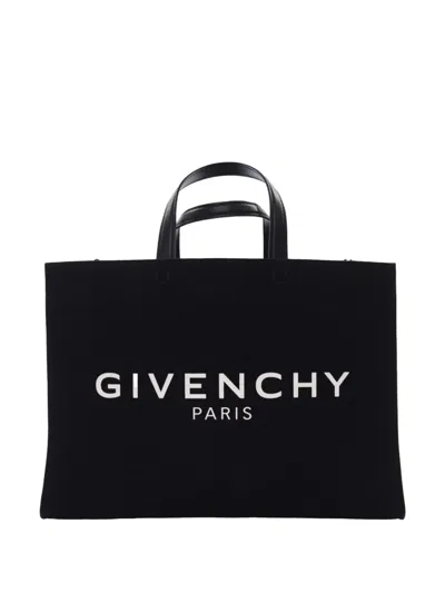 Pre-owned Givenchy 2010-2024 Medium Canvas G Tote Shopping Bag Satchel