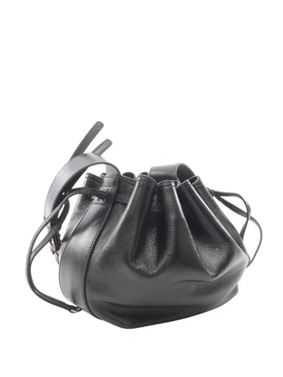 Pre-owned Givenchy 2010-2025 Small Leather Pumpkin Bucket Bag In Black