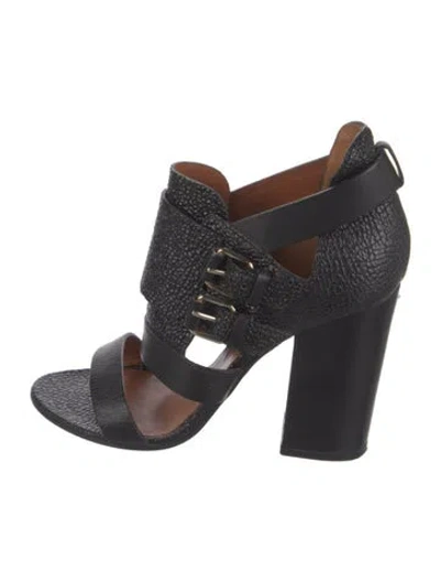 Pre-owned Givenchy 2010's Leather Sandals In Black