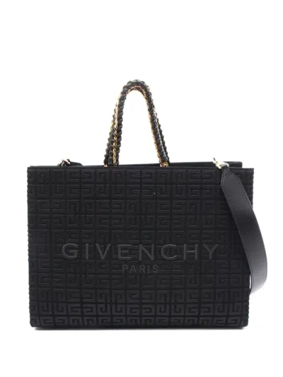 Pre-owned Givenchy 2010 Medium G Tote Bag In Black