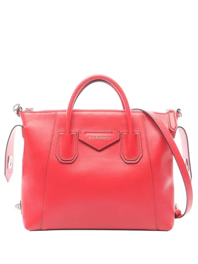 Pre-owned Givenchy 2010-2026 Antigona Satchel In Red