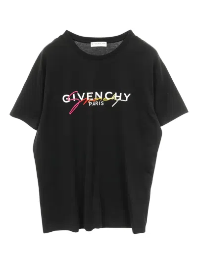 Pre-owned Givenchy 2010s Crew-neck Logo-print T-shirt In Black