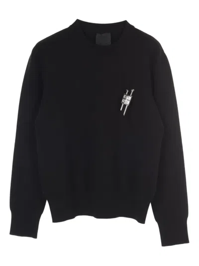 Pre-owned Givenchy 2010s Crew-neck Sweatshirt In Black