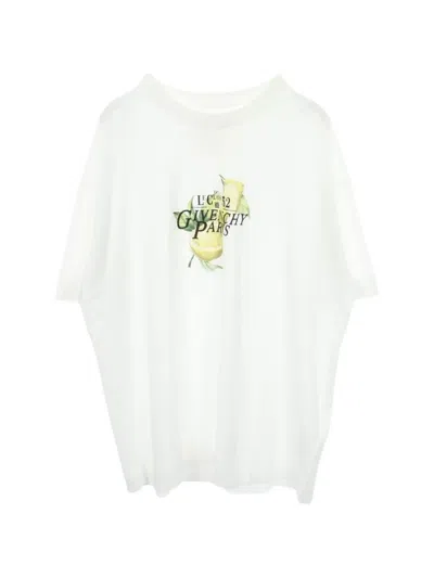 Pre-owned Givenchy 2010s Lemon-print T-shirt In White