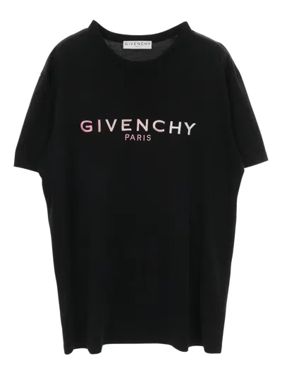 Pre-owned Givenchy 2010s Logo-embroidery T-shirt In Black