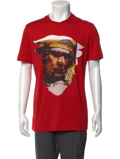 Pre-owned Givenchy 2012 Graphic Print T-shirt In Red