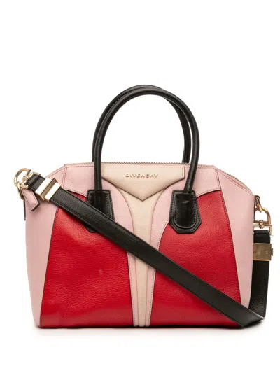 Pre-owned Givenchy 2012 Small Sugar Goatskin Antigona Architect Satchel In Pink