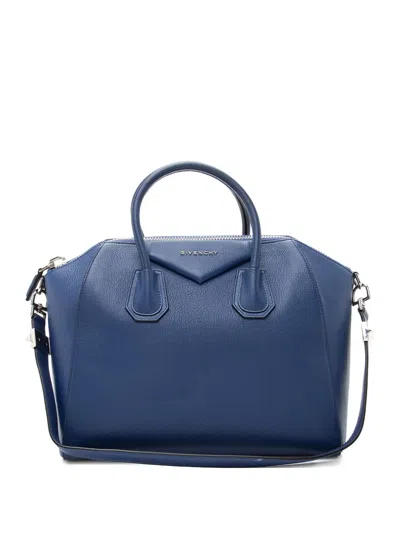 Pre-owned Givenchy 2013 Medium Antigona Satchel Bag In Blue