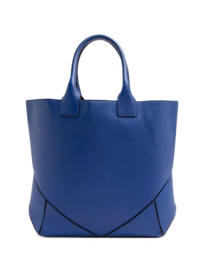 Pre-owned Givenchy 2013 Medium Easy Lambskin Tote Bag In Blue