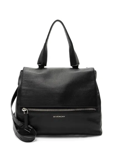 Pre-owned Givenchy 2014 Pandora Pure Shoulder Satchel In Black