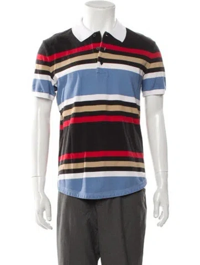 Pre-owned Givenchy 2014 Striped Polo Shirt In Blue
