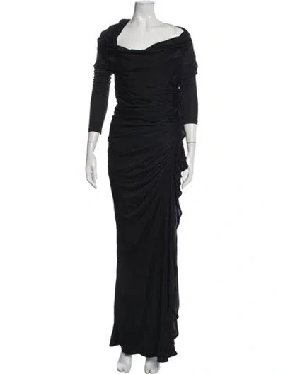 Pre-owned Givenchy 2015 Long Dress In Black