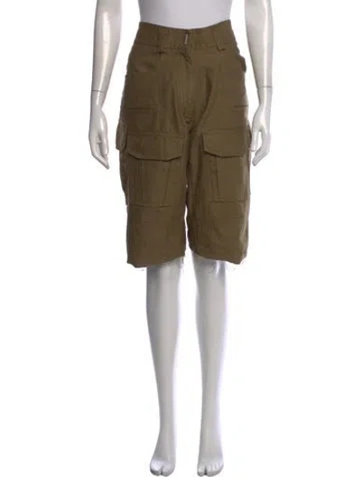 Pre-owned Givenchy 2018 Knee-length Shorts In Green