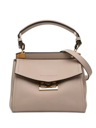 Pre-owned Givenchy 2019 Small Leather Mystic Satchel In Brown