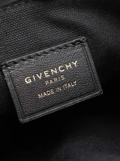 Pre-owned Givenchy 2020-2026 Mini Leather Voyou Crossbody Bag In Black