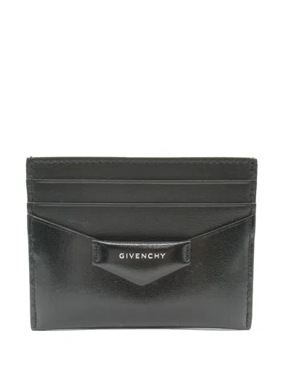 Pre-owned Givenchy 2020s Antigona Card Holder In Black