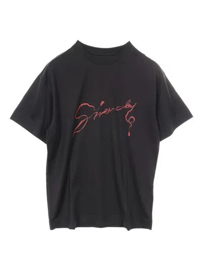 Pre-owned Givenchy 2020s Back-print T-shirt In Black