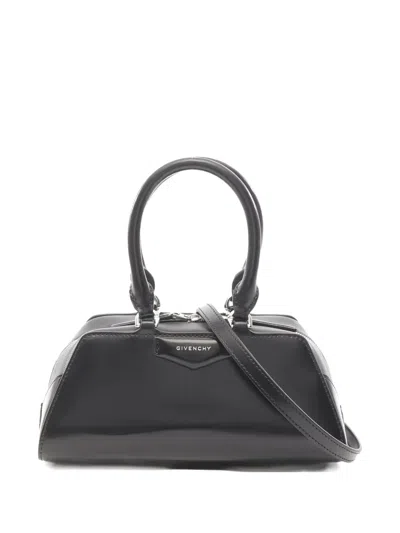 Pre-owned Givenchy 2020s Mini Antigona East-west Tote Bag In Black