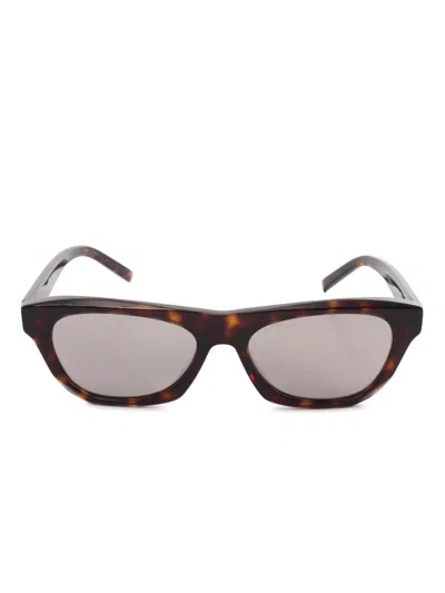 Pre-owned Givenchy 2020s Square-frame Sunglasses In Brown