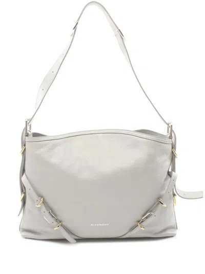 Pre-owned Givenchy 2020s Voyou Shoulder Bag In Grey