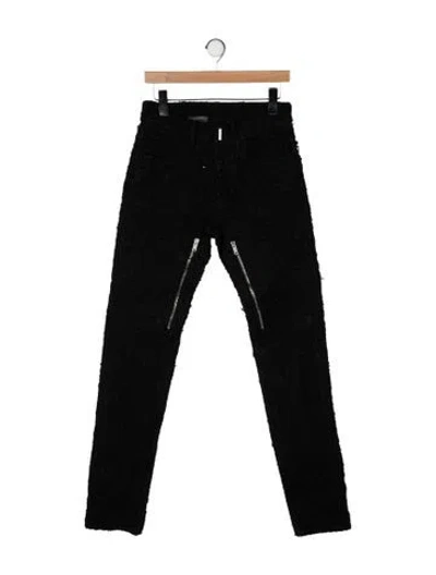 Pre-owned Givenchy 2022 Moto Jeans In Black
