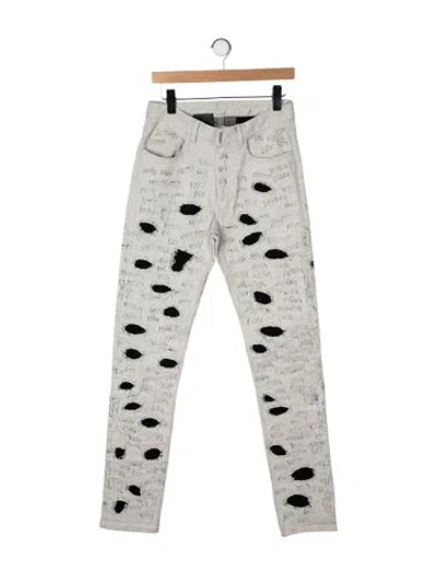 Pre-owned Givenchy 2022 Slim Fit Jeans In Gray