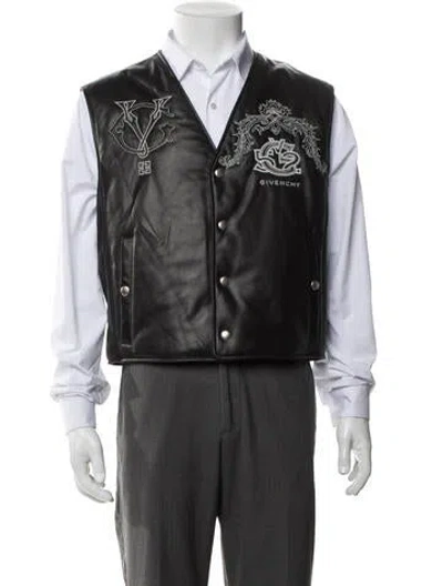 Pre-owned Givenchy 2023 Lambskin Vest In Black