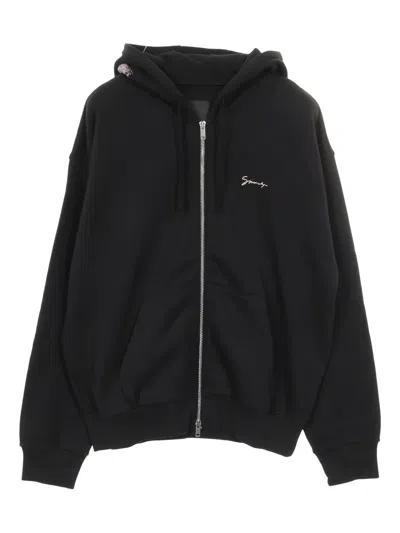 Pre-owned Givenchy 20s Back-print Hoodie In Black