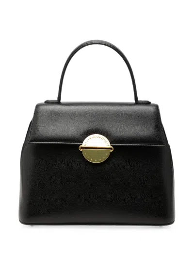Pre-owned Givenchy 20th Century Leather Top Handle Bag Handbag In Black