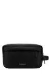 Givenchy 25 Cm Leather U Backpack Beauty Case In Black