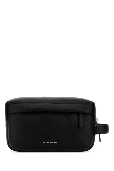 Givenchy 25 Cm Leather U Backpack Beauty Case In Black