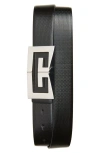 Givenchy 2g Small Buckle Leather Belt In Multi
