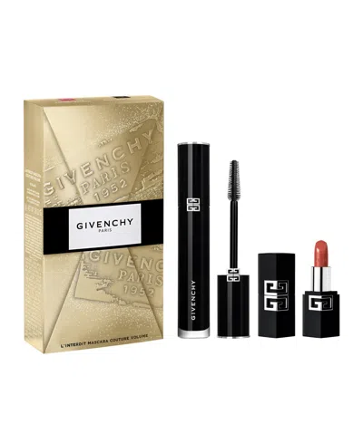Givenchy 2-piece L'interdit Couture Volume Mascara + Mini Le Rouge Lipstick Set In No Color