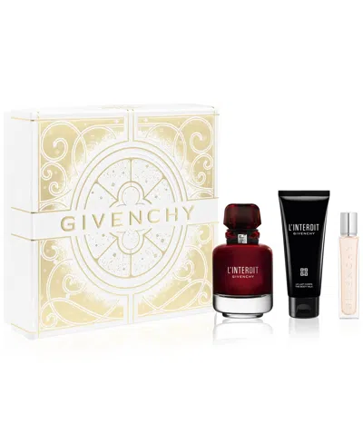 Givenchy 3-pc. L'interdit Eau De Parfum Rouge Gift Set In Transparent
