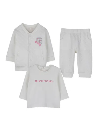 Givenchy 3 Piece Set With Logo In Gray