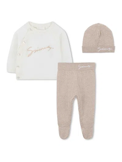 Givenchy 3 Piece Set With Logo In Gray