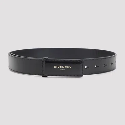 Givenchy 35 Mm Label Belt In Black