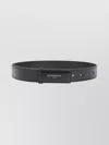 Givenchy 35 Mm Label Belt With Multiple Holes In Black
