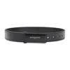 Givenchy 35 Mm Label Belt With Multiple Holes In Black