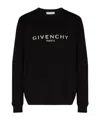 Givenchy Cotton Sweatshirt With Print In Black