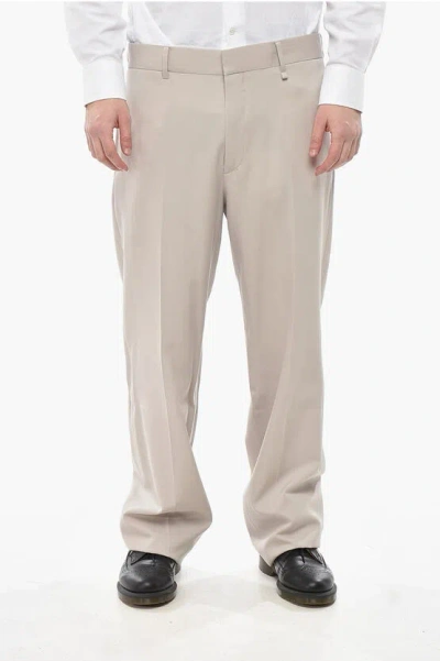 Givenchy 4-pocket Wool Trousers With Concealed Closure In Neutral