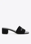 Givenchy Canvas 4g Mules In Black