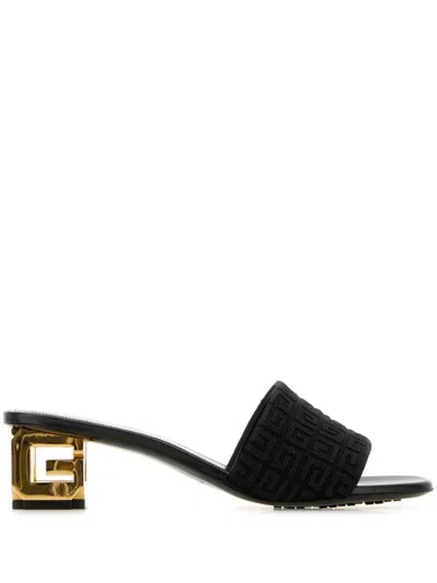 Givenchy Sculpted Heel 55mm Leather Mules In Black
