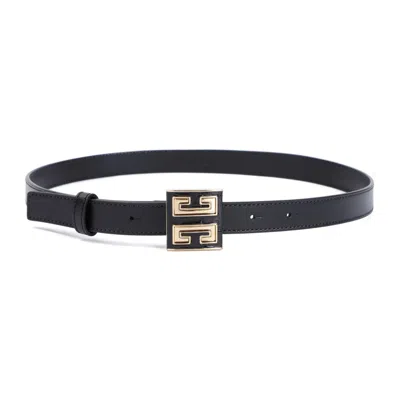 GIVENCHY GIVENCHY 4G - 20MM BLACK CALF LEATHER BELT