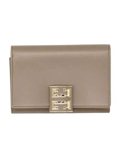 Givenchy 4g - Medium Flap Wallet In Taupe