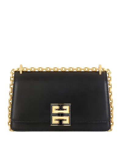 Givenchy 4g Leather Sliding Chain Small Bag In Black