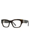 Givenchy 4g 52mm Square Optical Glasses In Blonde Havana